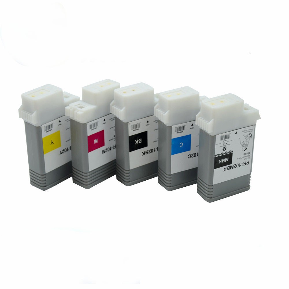 Cartus compatibil pentru CANON ImagePROGRAF IPF500 IPF600 IPF700 Cyan - imagine 3